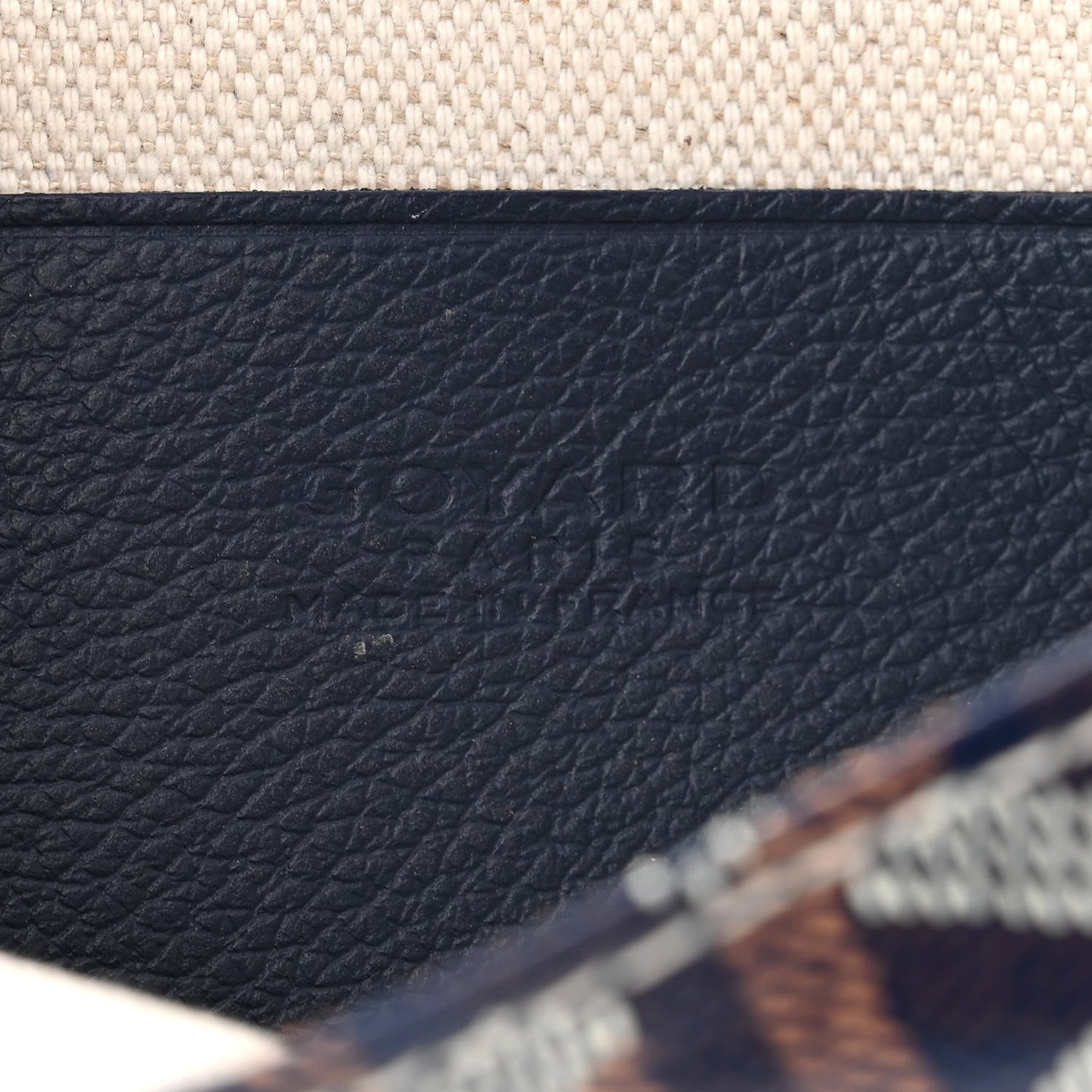 Goyardine Plumet Wallet Clutch Navy