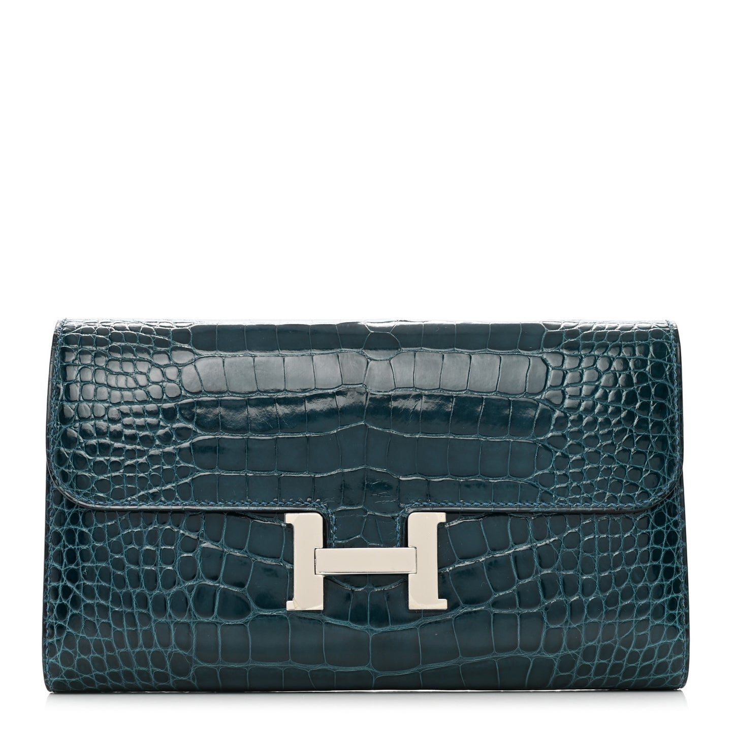 Shiny Alligator Constance Long Wallet Colvert