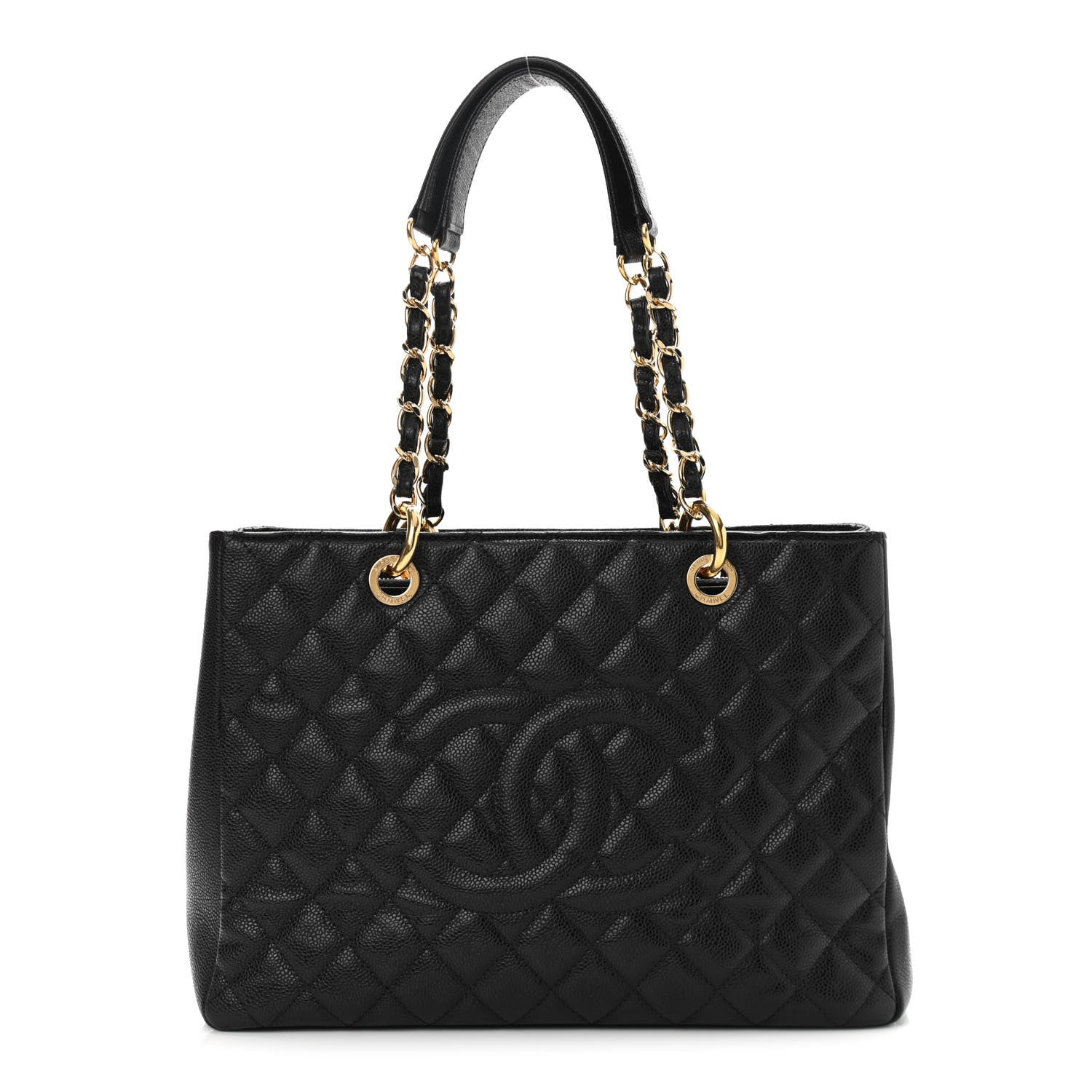 Chanel Caviar Quilted Grand Shopping Tote GST Black 1 of 11