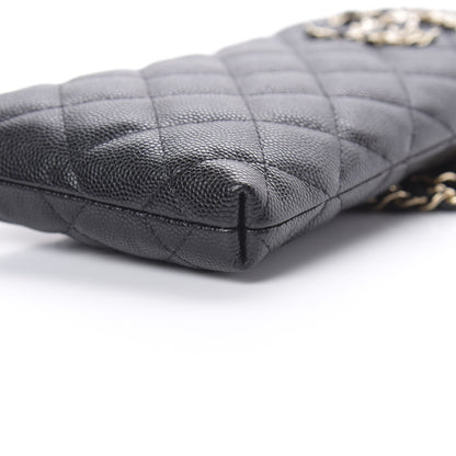 Chanel Caviar Quilted French New Wave Phone Holder With Chain Black 11 of 13