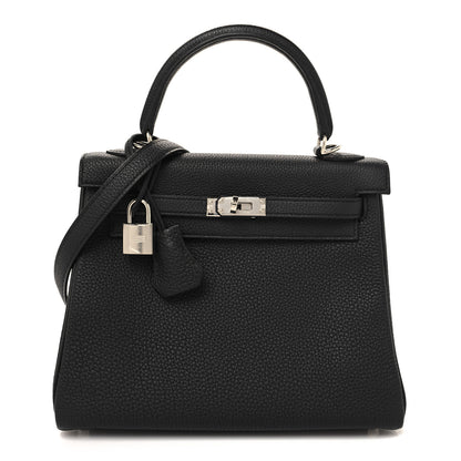 Hermes Togo Kelly Retourne 25 Black 1 of 11