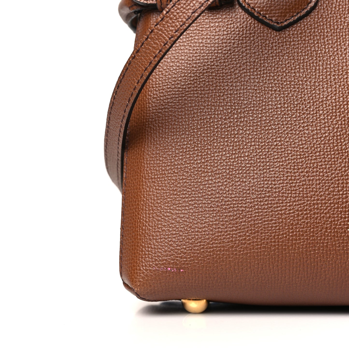 Derby Calfskin House Check Small Banner Tote Tan