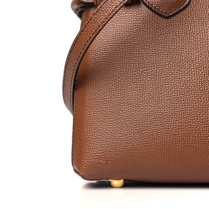 Burberry Derby Calfskin House Check Small Banner Tote Tan 9 of 9