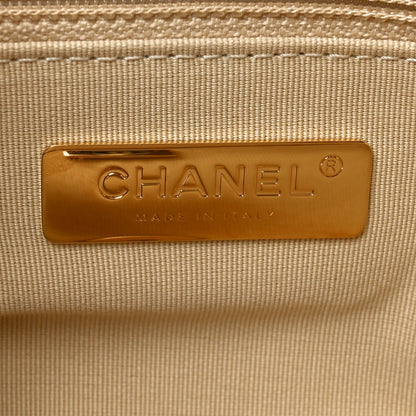 Chanel Lambskin Quilted Large Chanel 19 Flap Beige 6 of 10