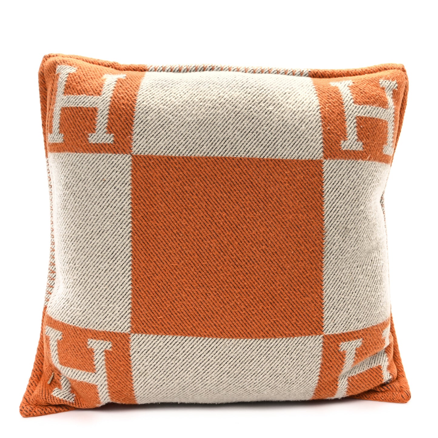 Wool Cashmere Avalon Pillow GM Ecru Potiron