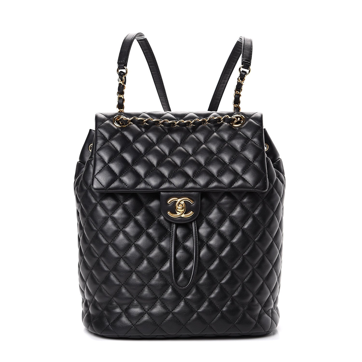 Chanel Lambskin Quilted Large Urban Spirit Backpack Black 1 of 10