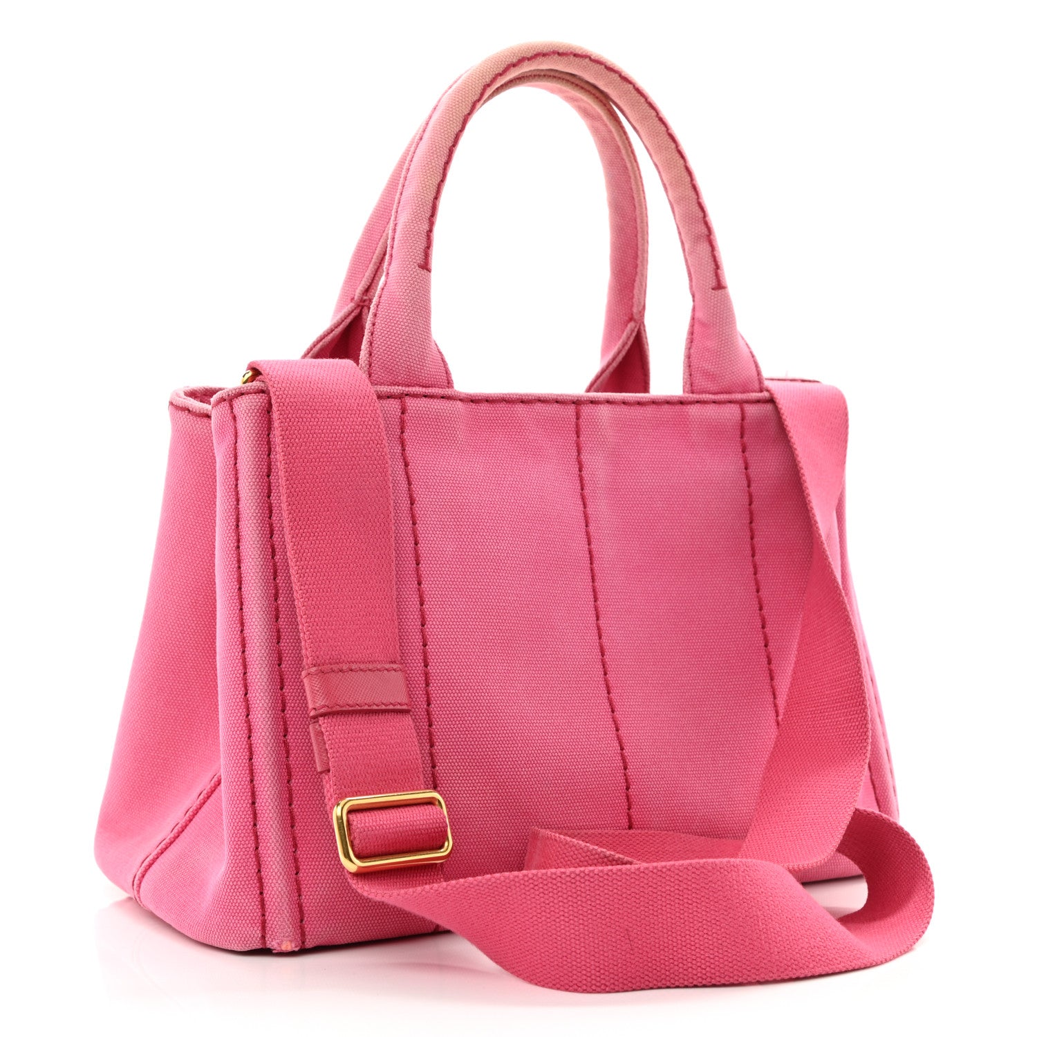 Prada Canapa Small Logo Tote Fuxia 3 of 13