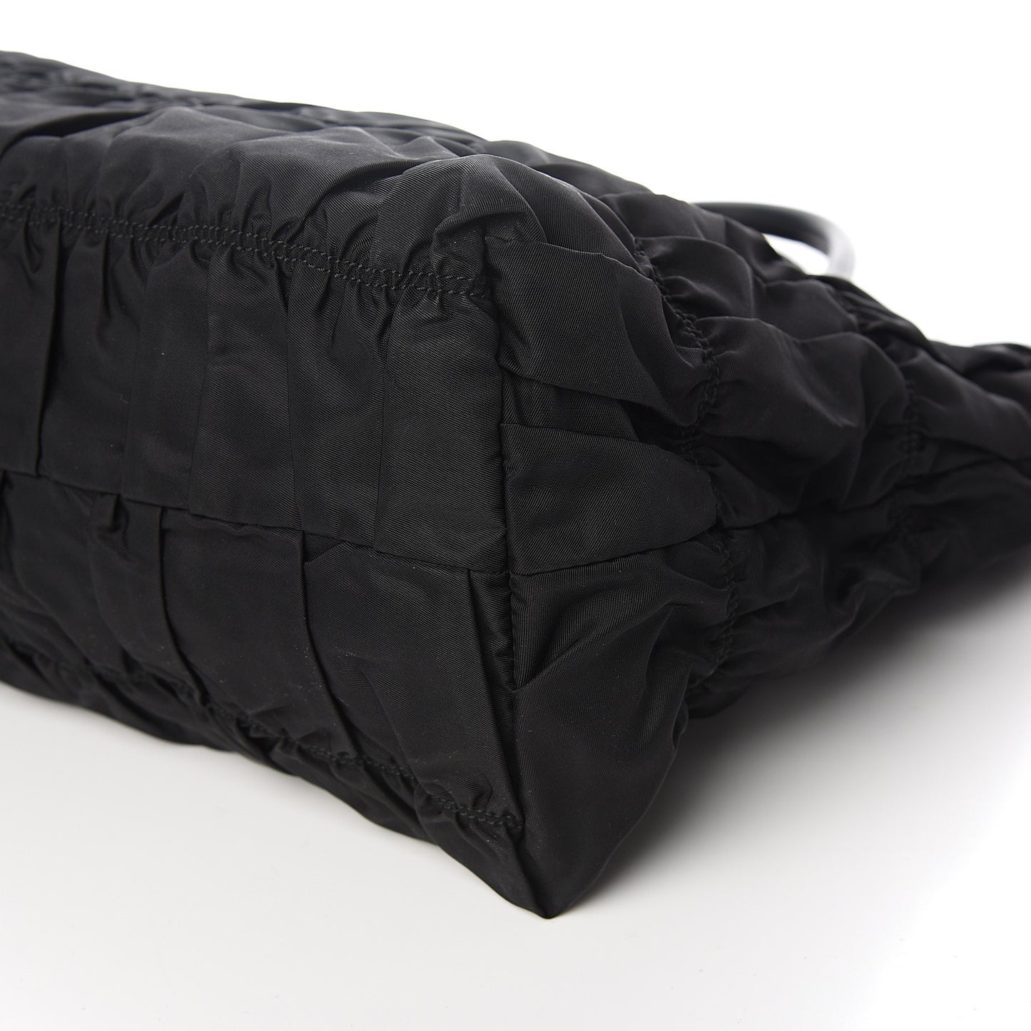 Tessuto Nylon Gaufre Tote Black