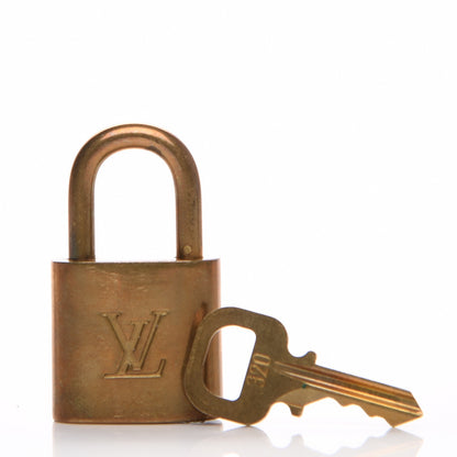 Louis Vuitton Brass Lock and 1 Key Set #320 1 of 4
