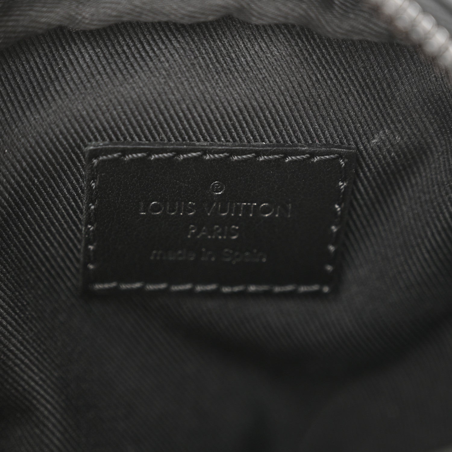 Louis Vuitton Calfskin Monogram Shadow Double Phone Pouch NM Black 7 of 11