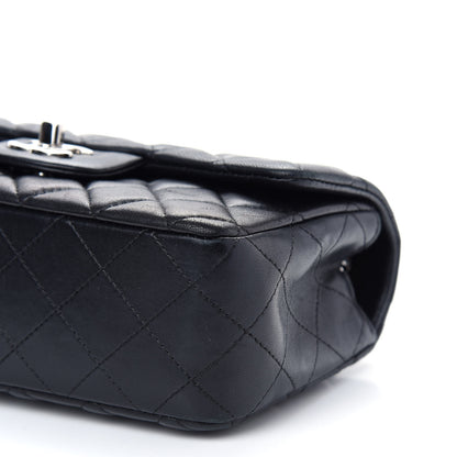 Chanel Lambskin Quilted Mini Rectangular Flap Black 9 of 10