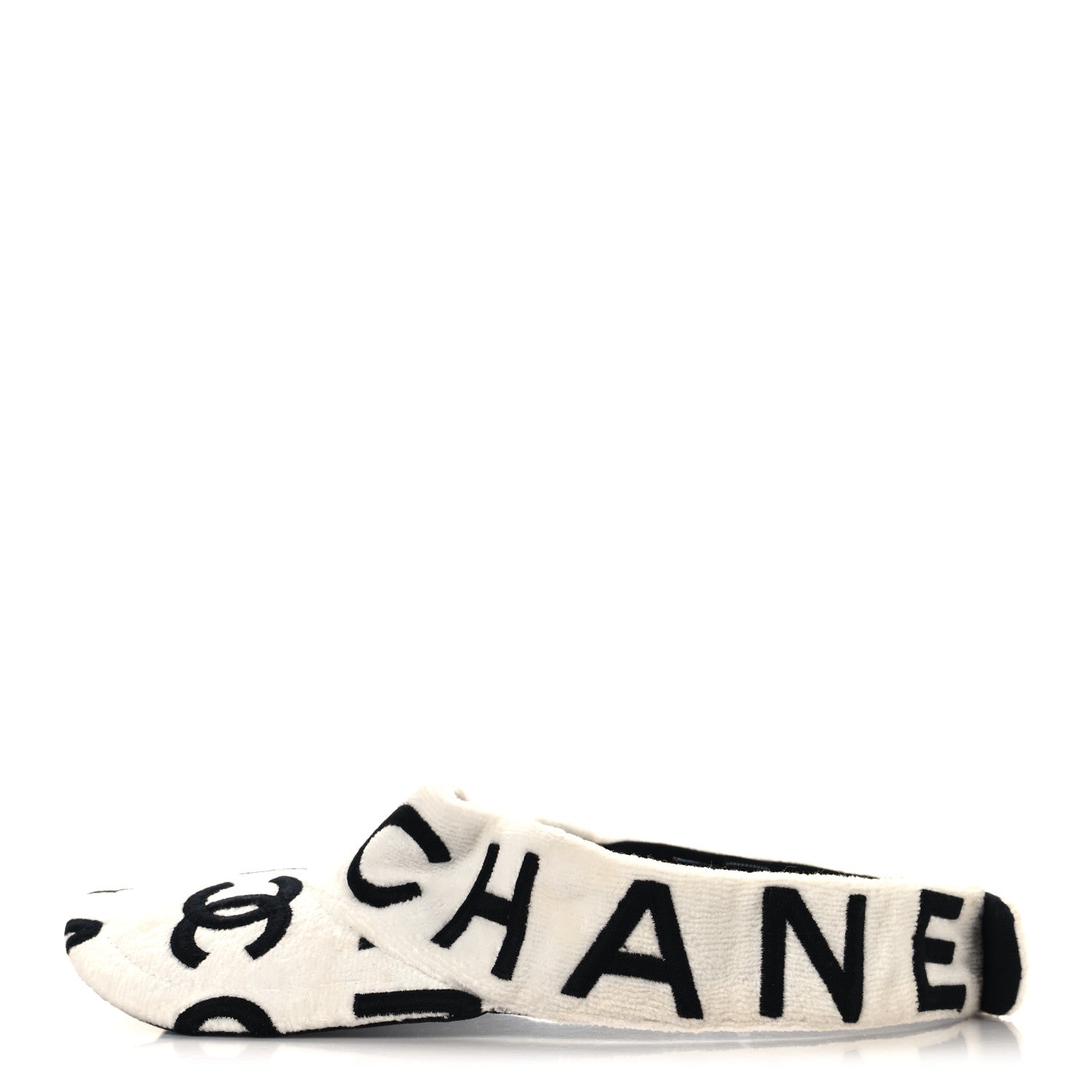 Chanel Terry Cotton Logo CC Visor  Ecru White 4 of 8
