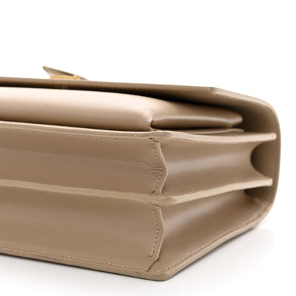 Saint Laurent Calfskin Medium Monogram Sunset Dark Beige 10 of 11