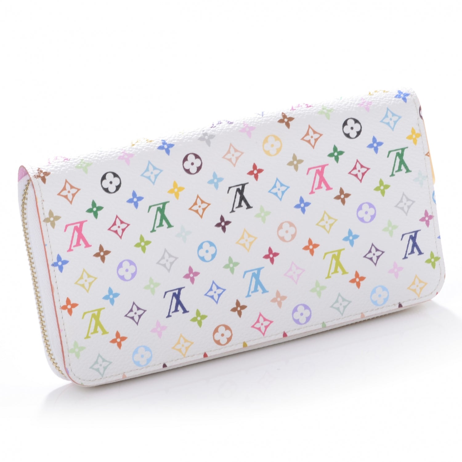 Louis Vuitton Monogram Multicolor Zippy Wallet White 3 of 7