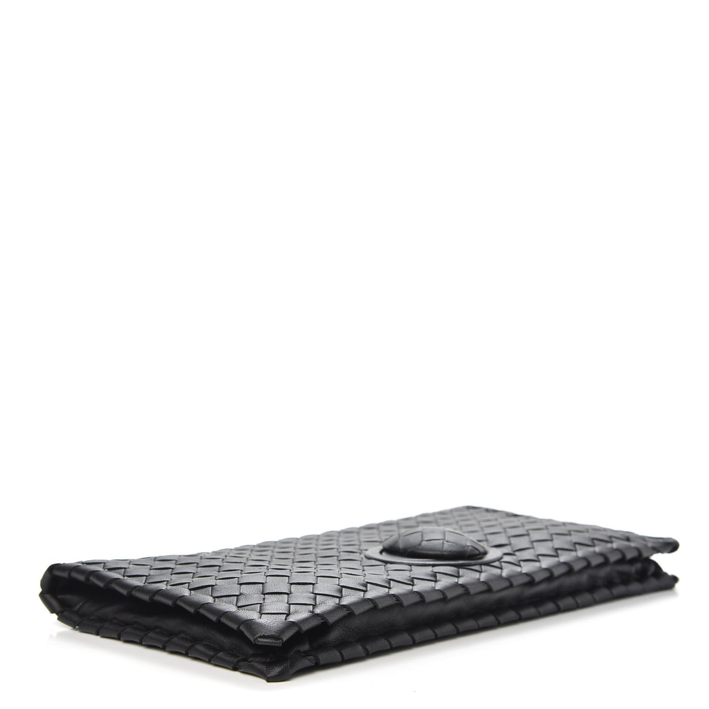 Nappa Intrecciato Turnlock Clutch Black