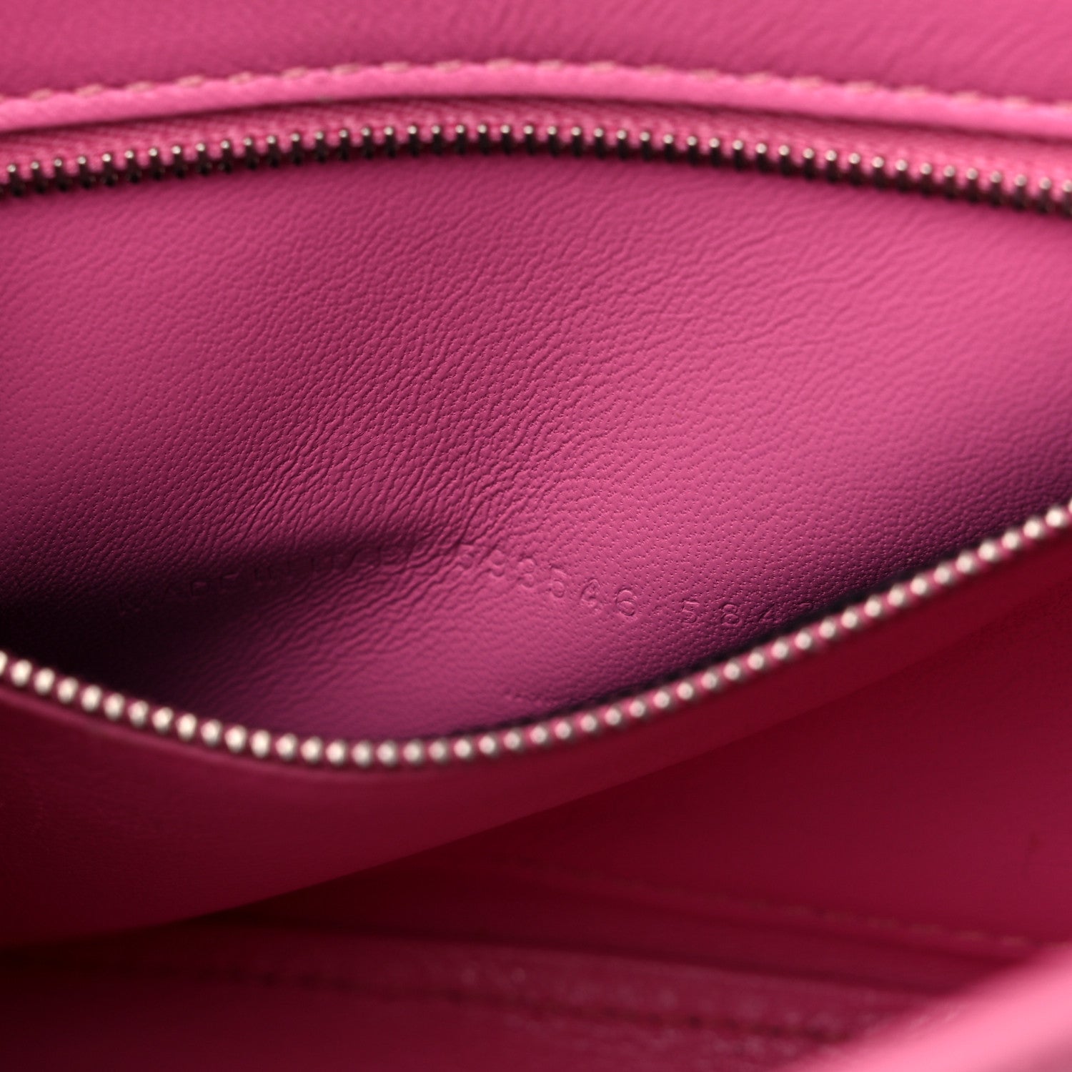 Balenciaga Shiny Calfskin Crocodile Embossed Small Hourglass Top Handle Bag Baby Pink 7 of 18