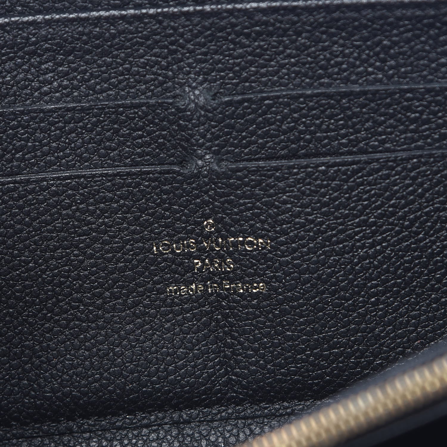 Louis Vuitton Empreinte Zippy Wallet Black 6 of 10