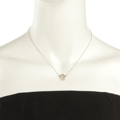 Tiffany 18K White Gold Diamond Small Paloma Picasso Loving Heart Necklace 2 of 6