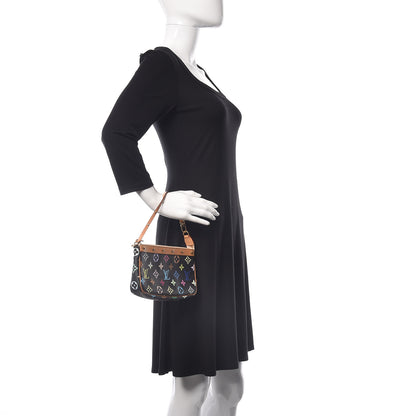 Louis Vuitton Monogram Multicolor Pochette Accessories Black 2 of 13
