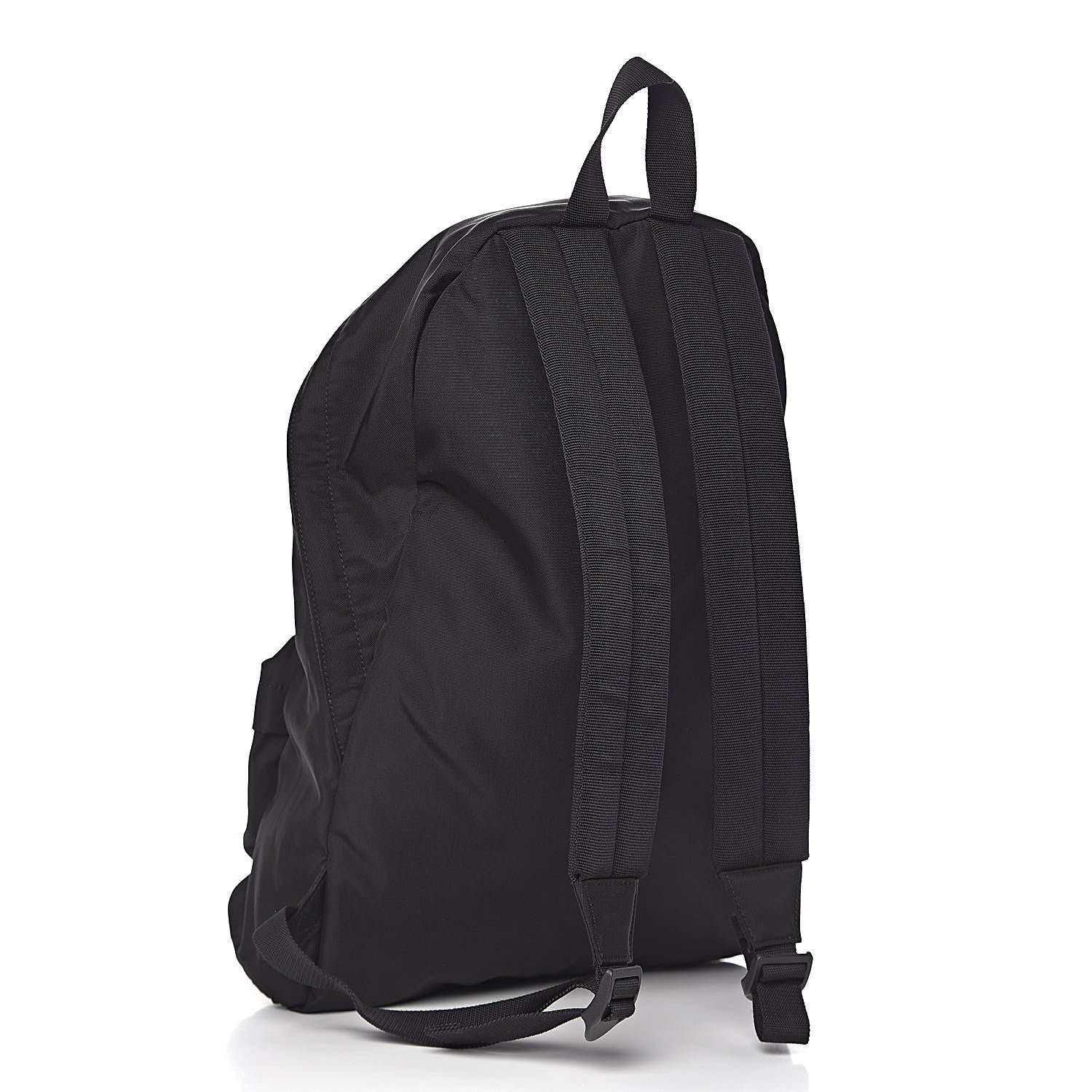 Balenciaga Nylon Milano Paris LA Embroidered Explorer Backpack Black 3 of 10