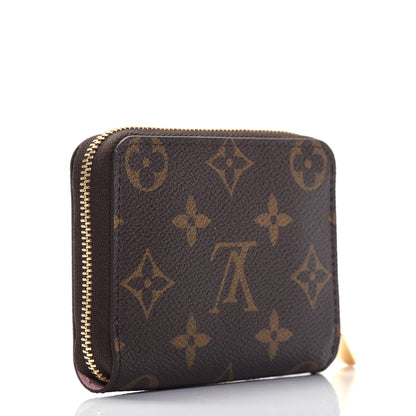 Louis Vuitton Monogram 2020 Christmas Animation Big Wheel Zippy Coin Purse Rose Ballerine 3 of 10