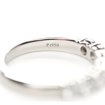 Tiffany Platinum Diamond 3.5mm Half Circle Embrace Band Ring 53 6.5 5 of 5