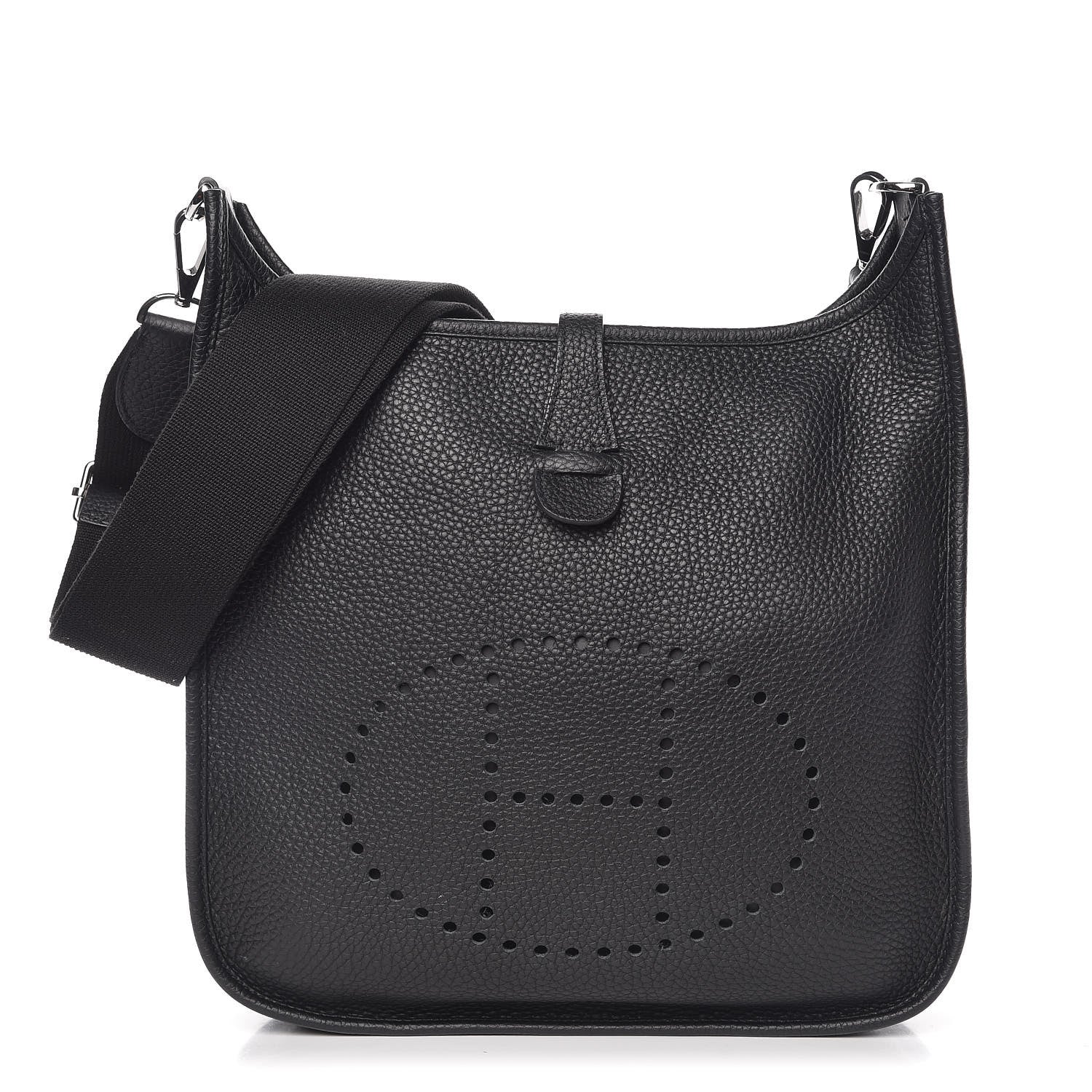 Hermes Taurillon Clemence Evelyne III PM Black 1 of 10