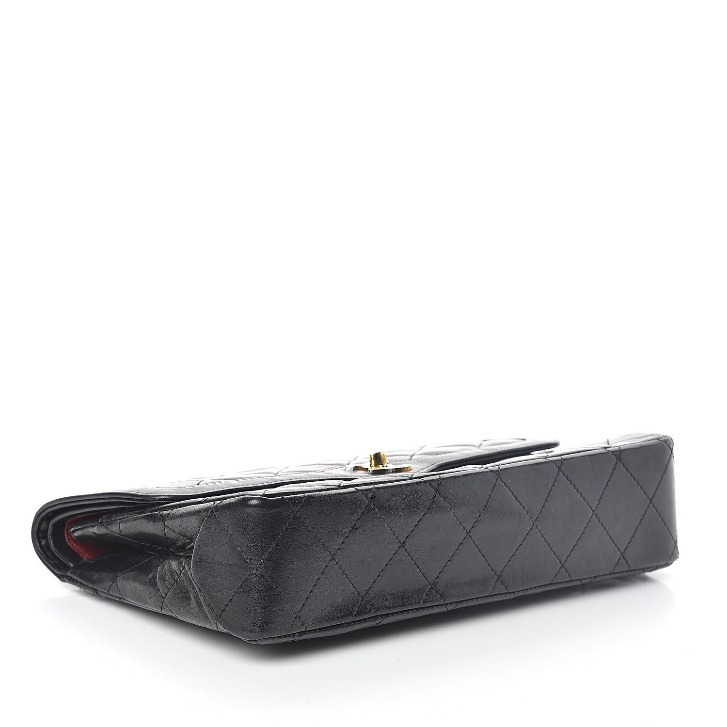 Chanel Lambskin Quilted Medium Double Flap Black 4 of 9