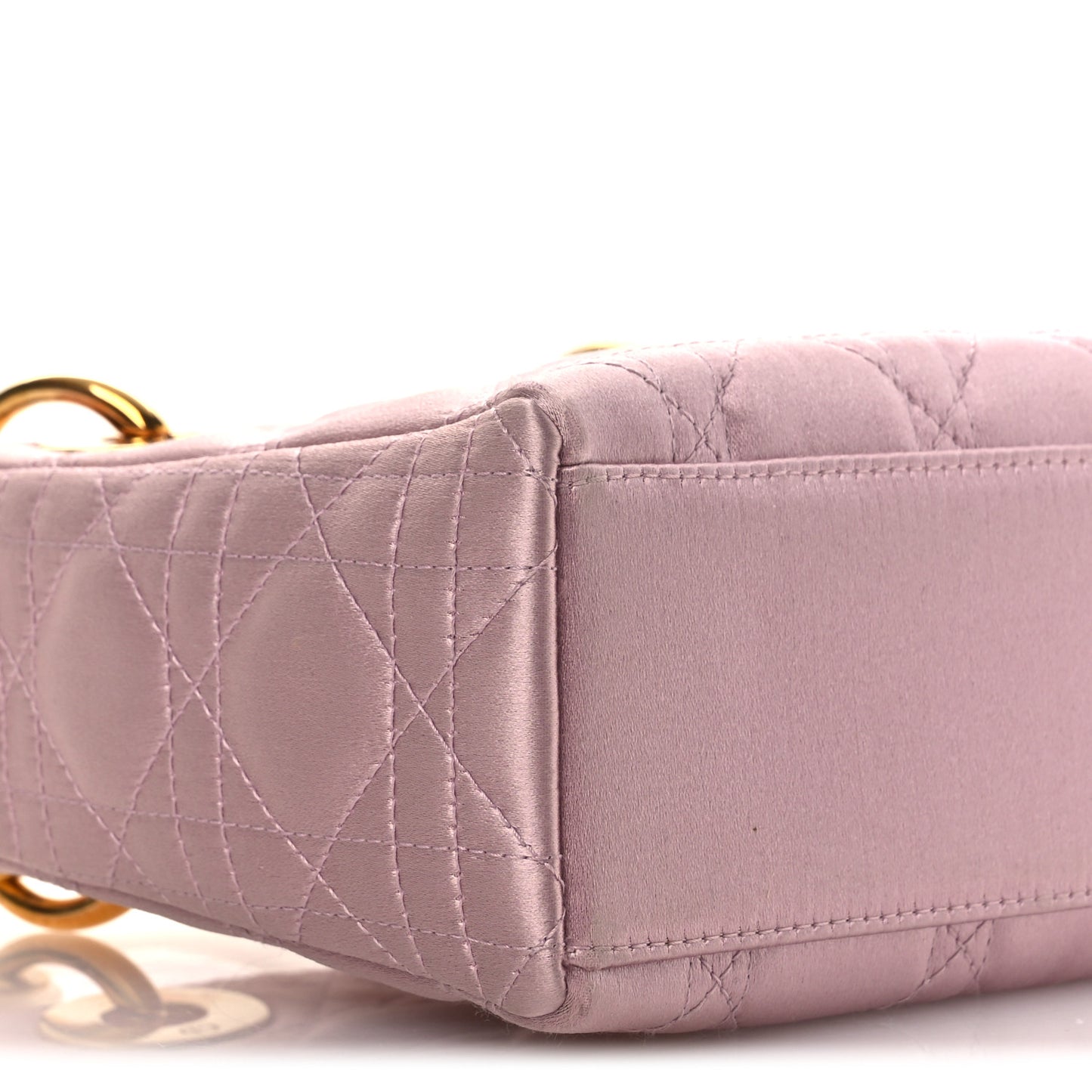 Satin Swarovski Crystal Acrylic PVC Cannage Mini Lady Dior Pink