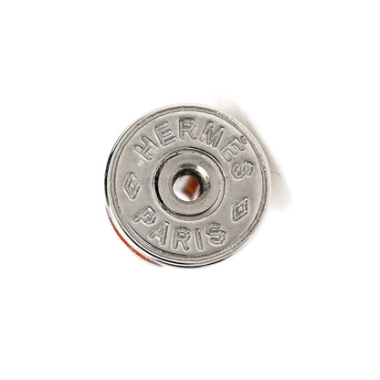 Hermes Palladium Lacquered Mini Pop H Earrings Rose Extreme 4 of 7