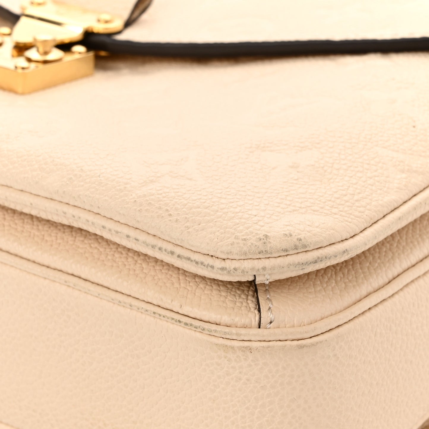 Empreinte Braided Pochette Metis Creme Beige Caramel