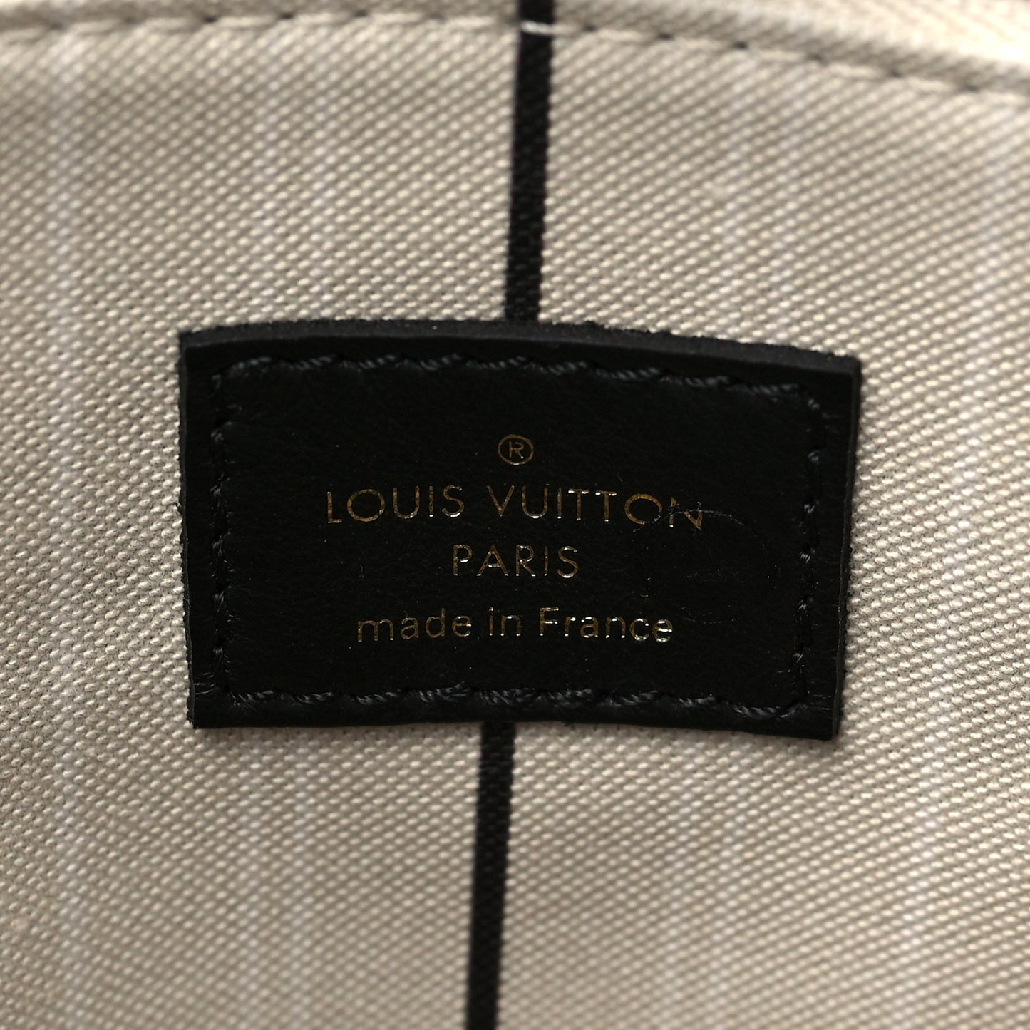 Canvas Calfskin Monogram On My Side MM Black