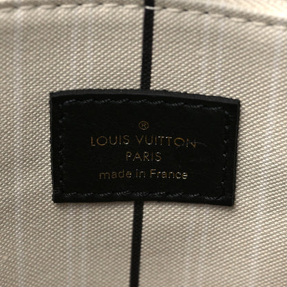 Louis Vuitton Canvas Calfskin Monogram On My Side MM Black 5 of 6