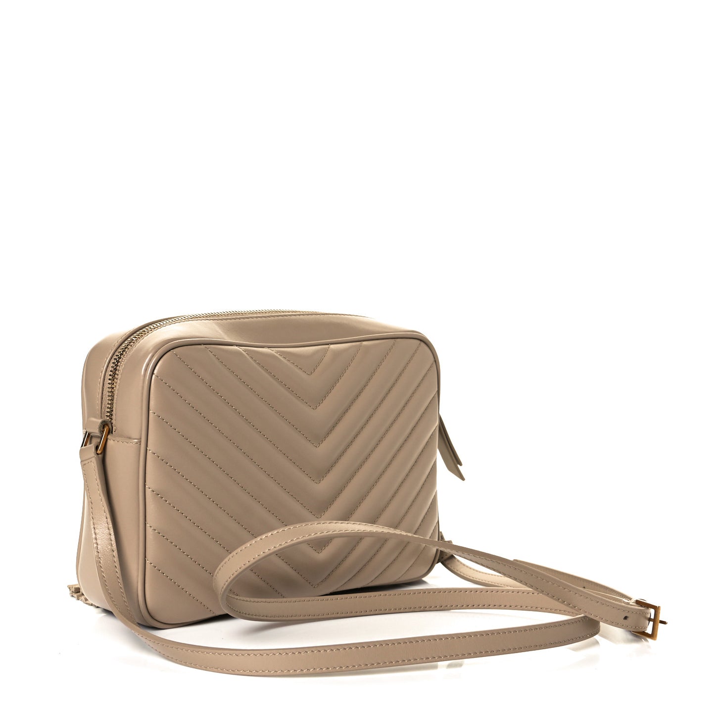 Calfskin Matelasse Monogram Lou Camera Bag Dark Beige
