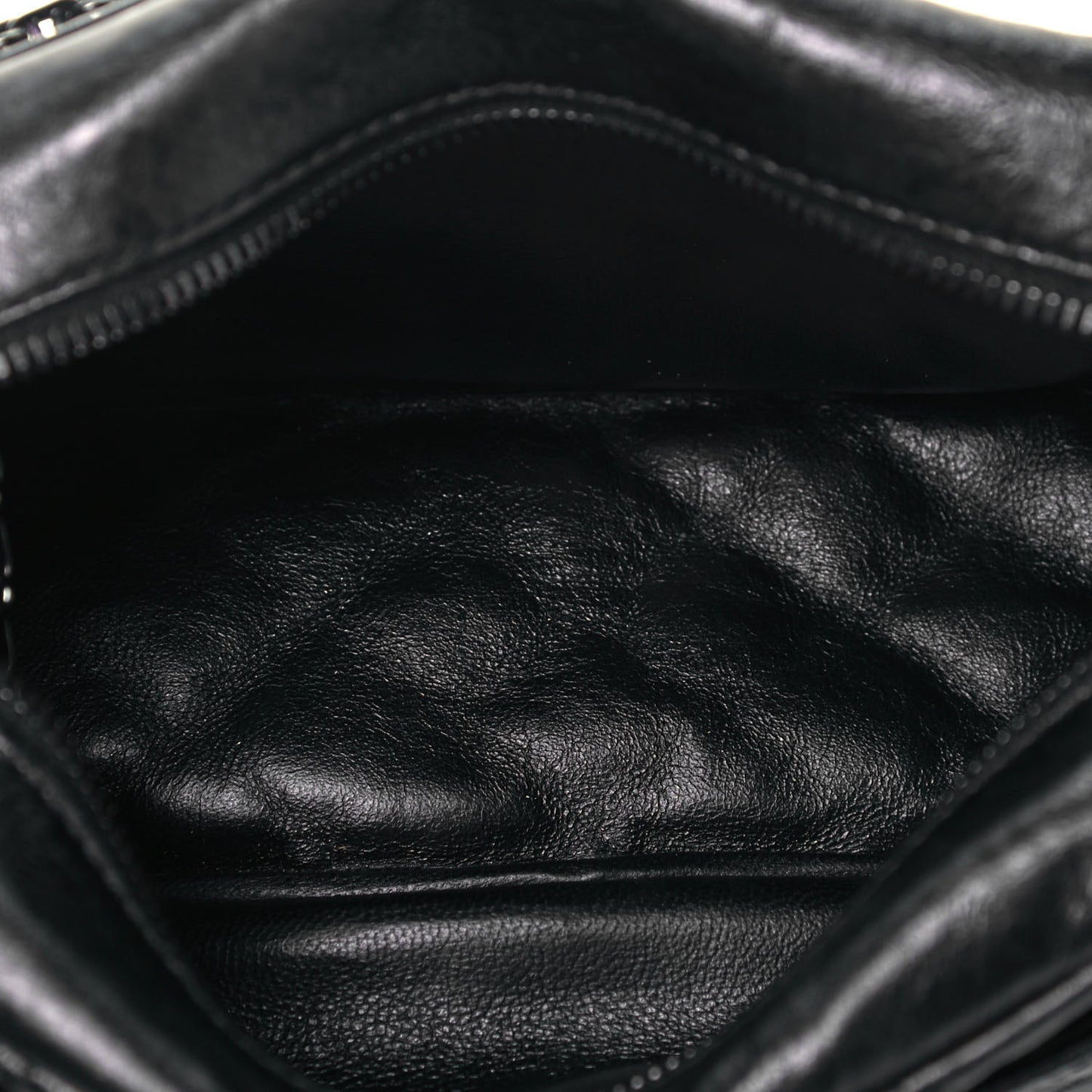 Aged Calfskin Quilted Small Reissue Camera Case So Black