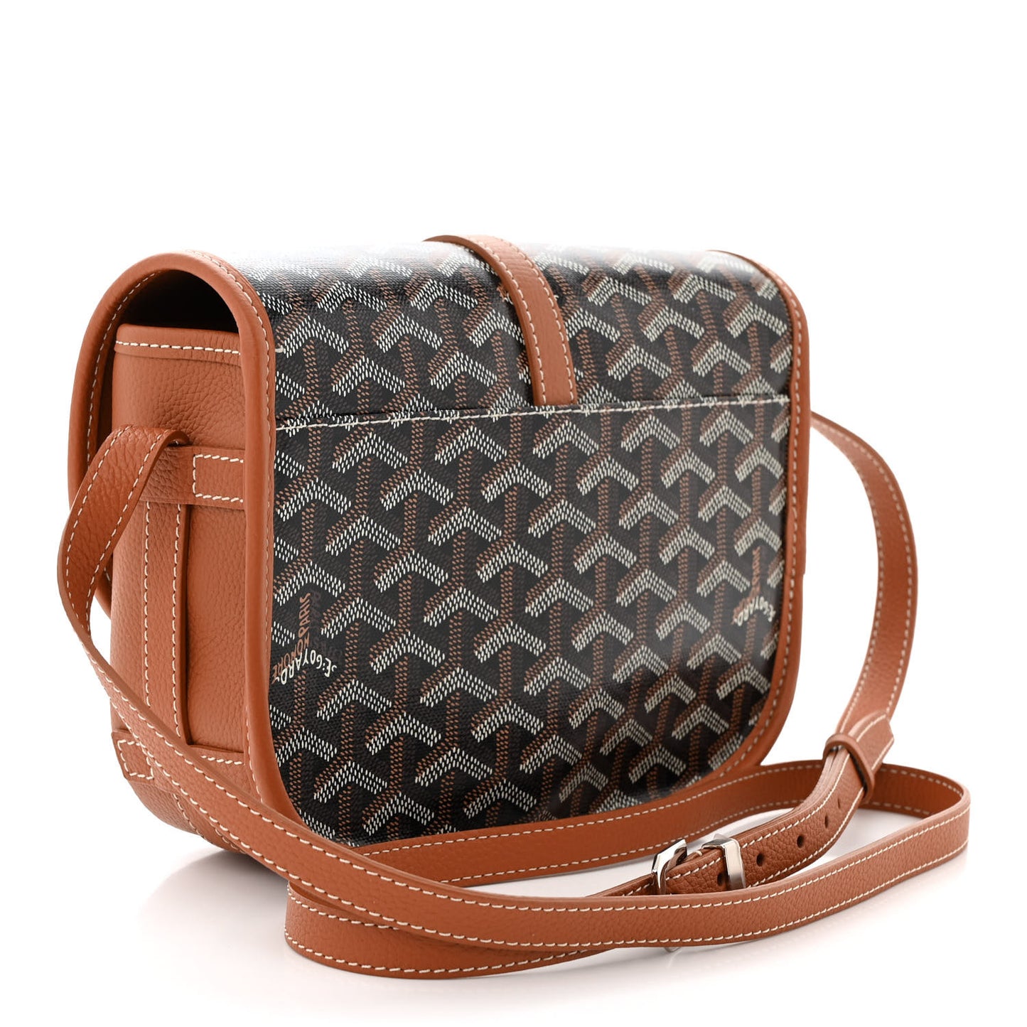 Goyardine Belvedere II PM Messenger Bag Black Gold