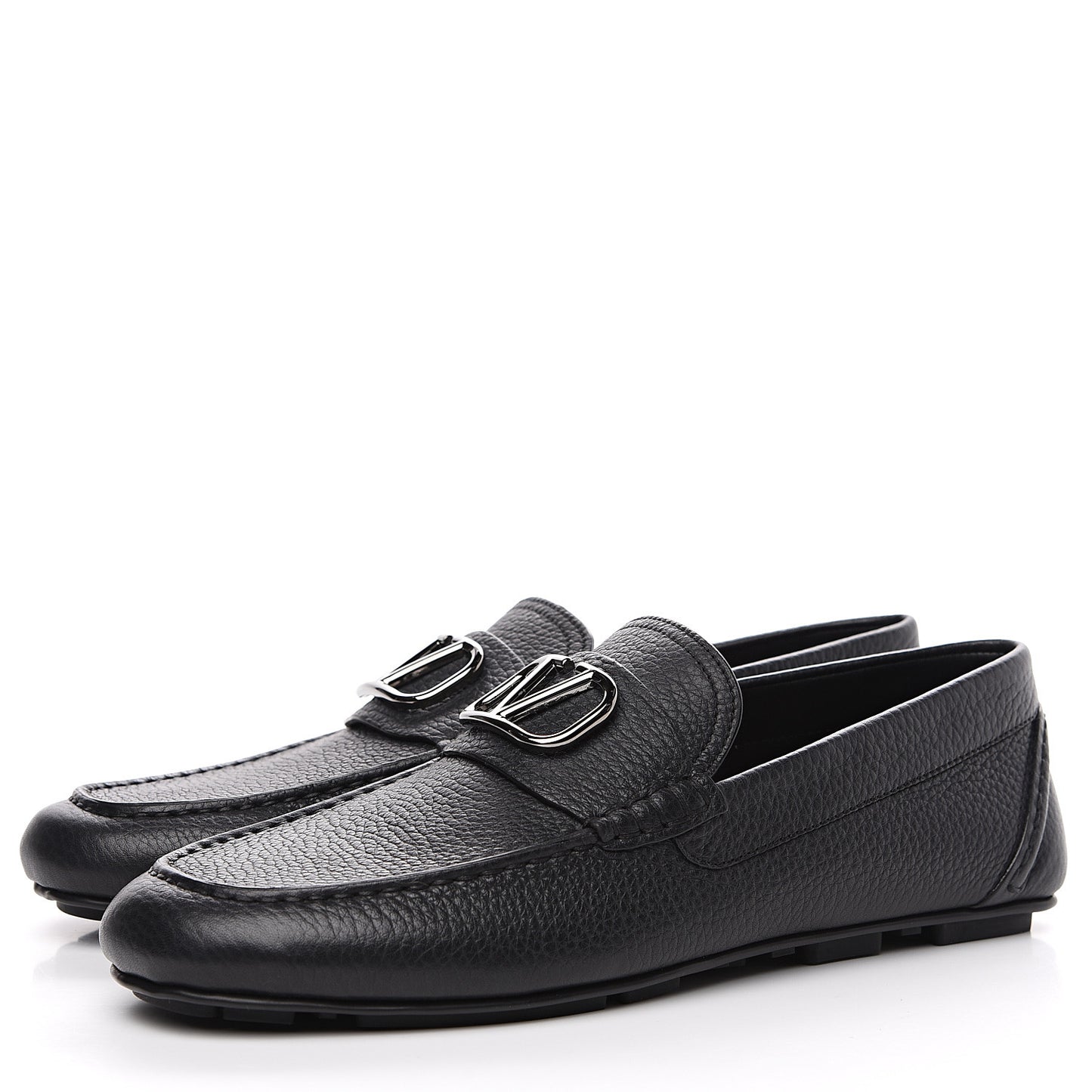 Calfskin Vlogo Loafers 42 Black