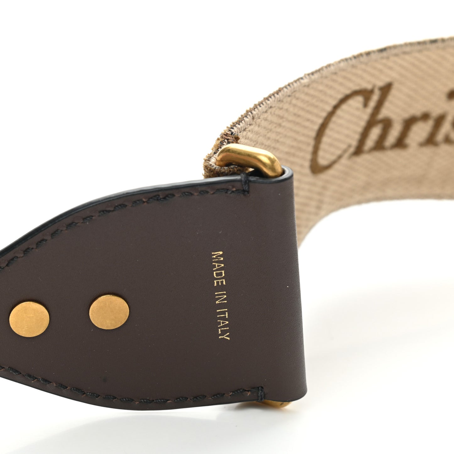 Velvet Oblique Shoulder Strap Brown