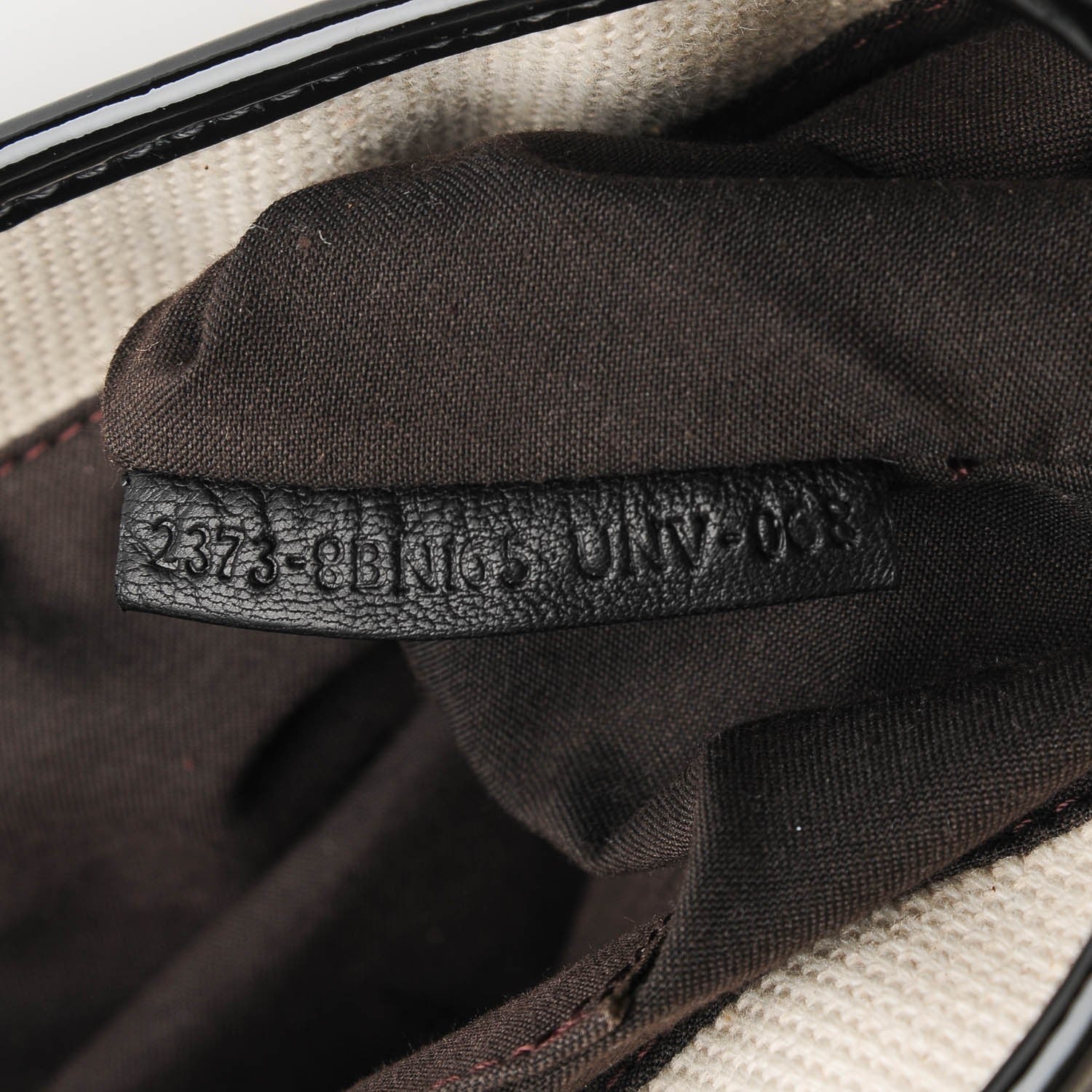 Fendi Canvas Patent B Bag Corda Black 9 of 10