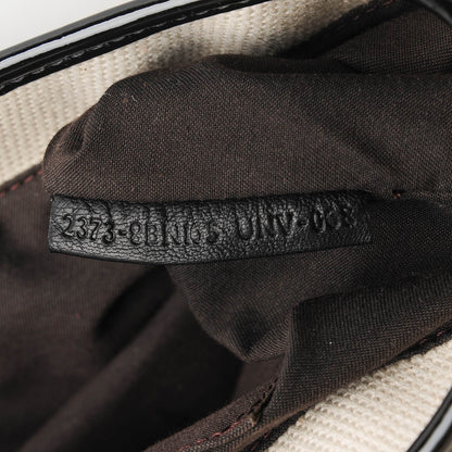 Fendi Canvas Patent B Bag Corda Black 9 of 10