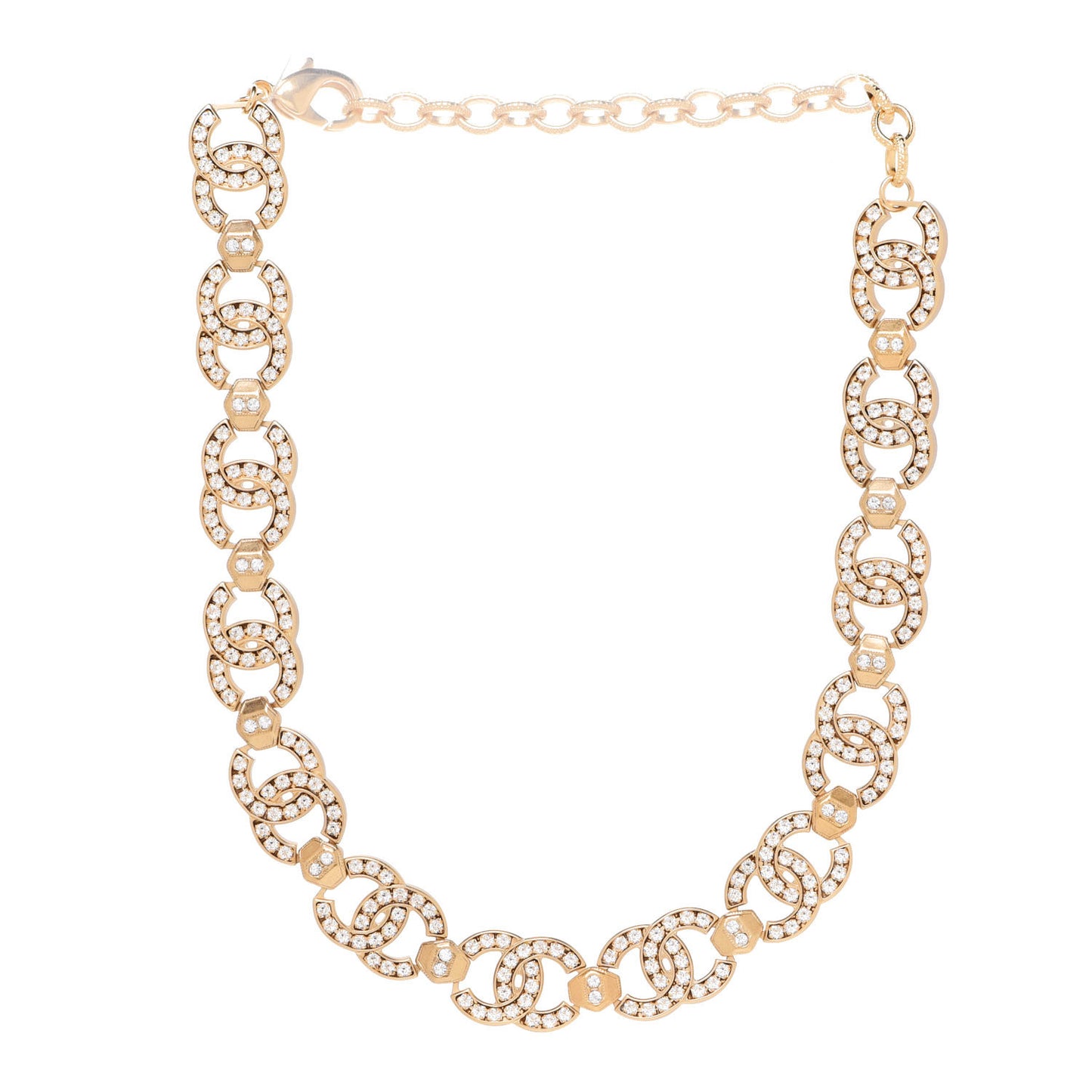 Crystal CC Choker Gold