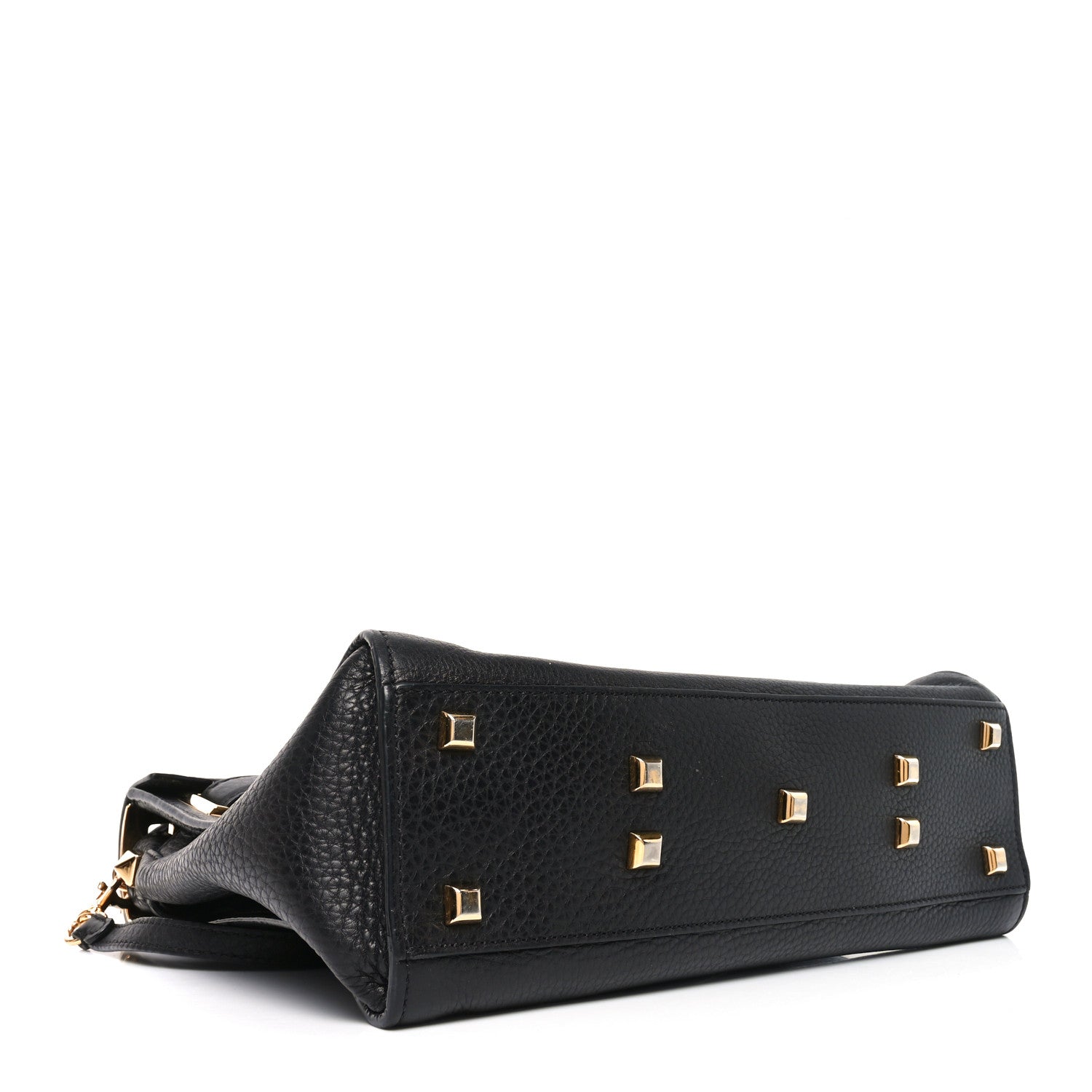 Valentino Garavani Pebbled Calfskin Medium My Rockstud Frame Bag Black 4 of 9