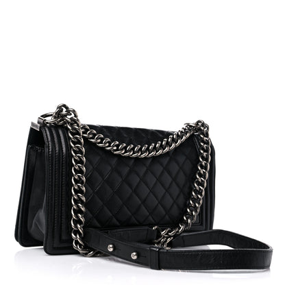 Chanel Lambskin Quilted Medium Boy Flap Black 3 of 16