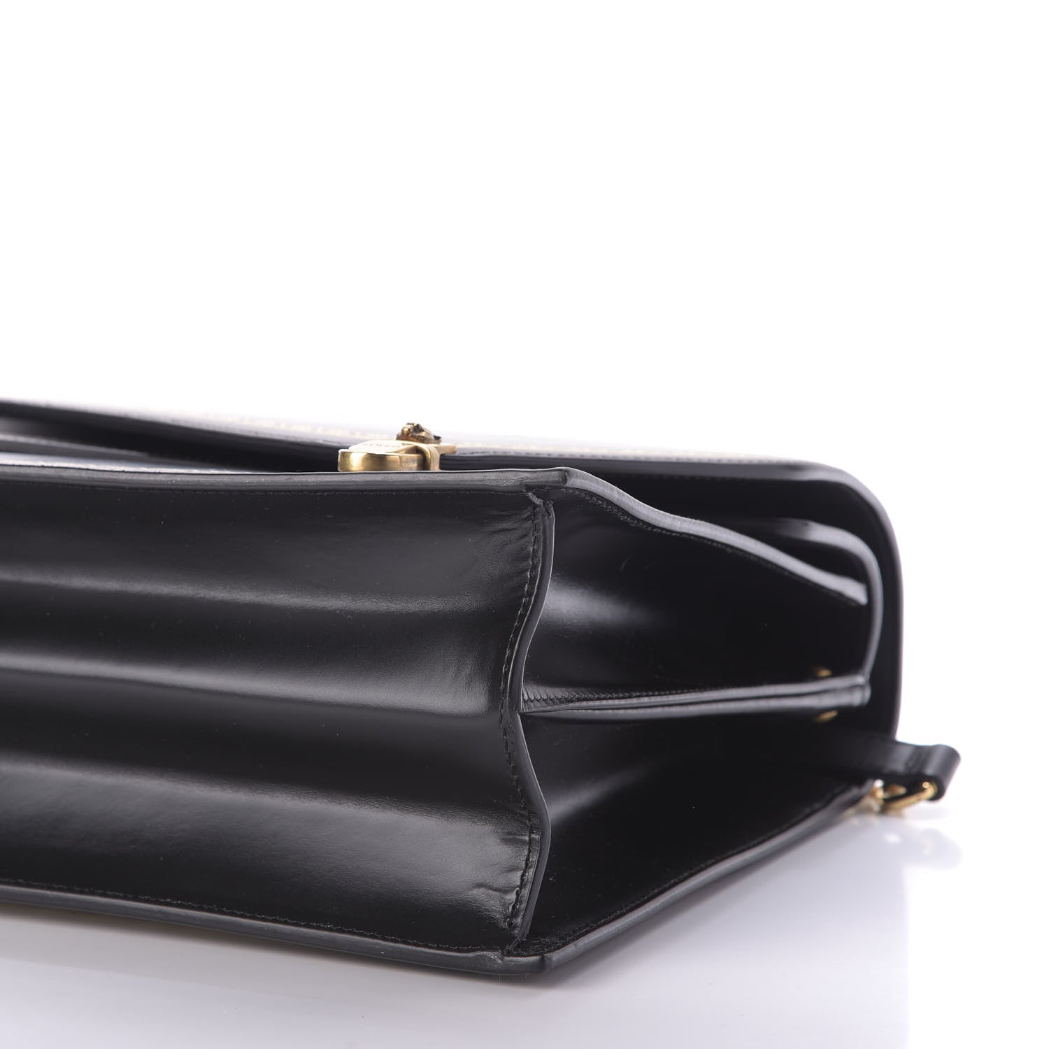 Gucci Smooth Calfskin Medium Ottilia Top Handle Bag Black 8 of 10