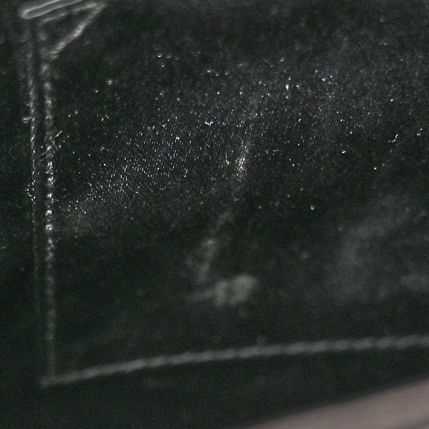 Metallic Calfskin Large Belle De Jour Clutch Dark Silver