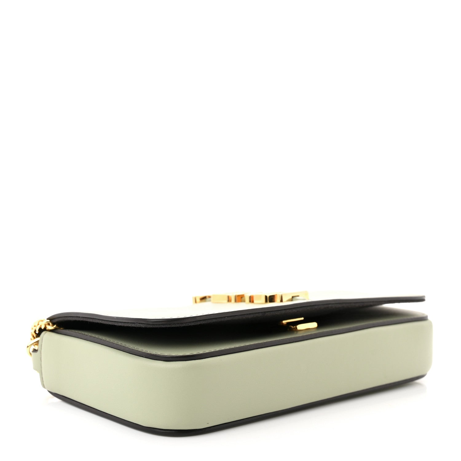 Fendi Vitello Grace Matte Fendigraphy Wallet on Chain Green Tea 5 of 12