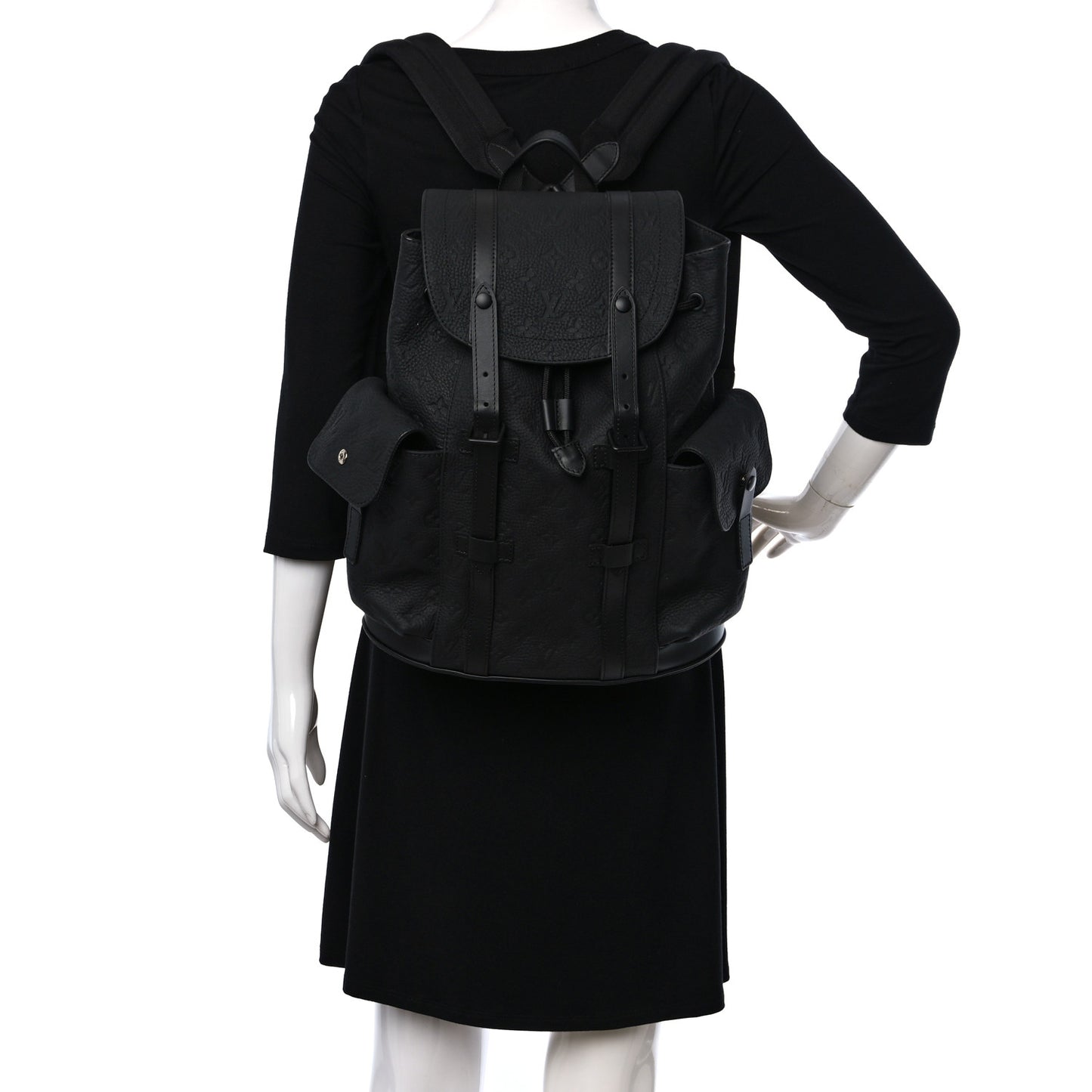 Taurillon Monogram Christopher PM Backpack Black
