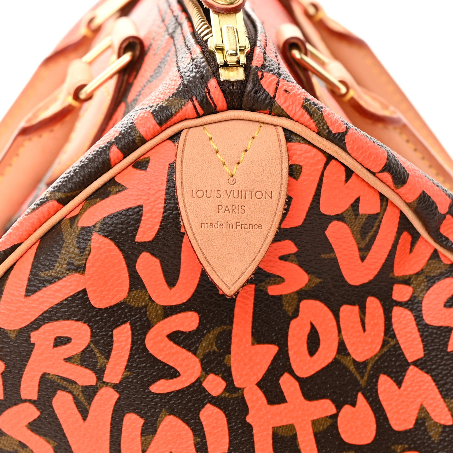 Louis Vuitton Monogram Graffiti Speedy 30 Orange 6 of 13