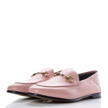 Gucci Lambskin Womens Brixton Horsebit Loafers 37.5 Perfect Pink 3 of 12