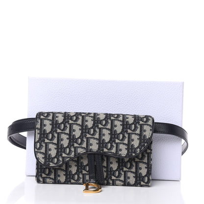 Christian Dior Oblique Saddle Belt Bag Blue 9 of 9
